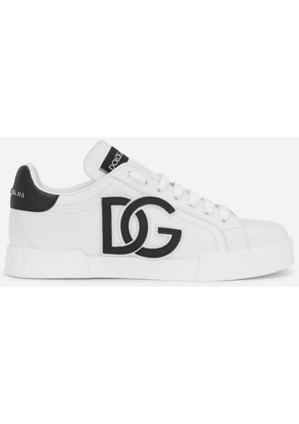 Calfskin Portofino Sneakers With Dg Logo