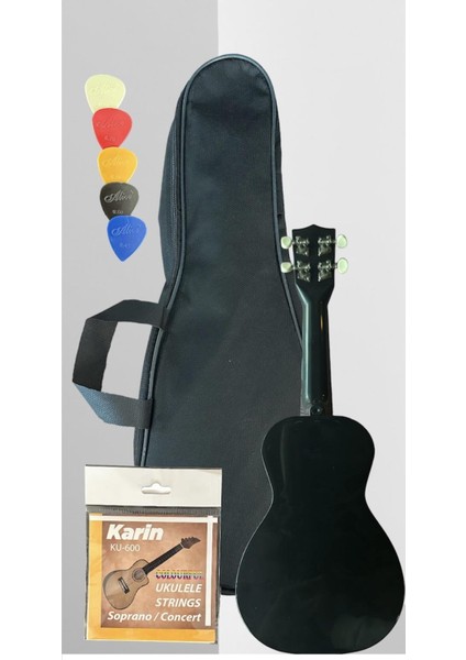 Soprano Ukulele Sevgi Desen Kapak