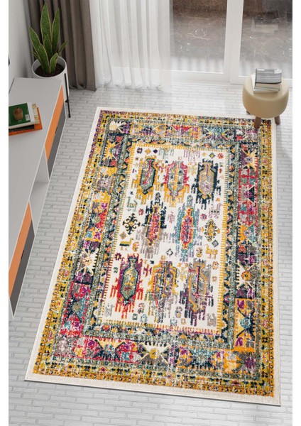 Spring Koleksiyonu Dokuma Makine Halısı SP1005 80 x 360 Dikdörtgen