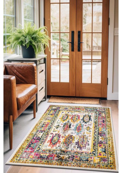 Spring Koleksiyonu Dokuma Makine Halısı SP1005 80 x 360 Dikdörtgen modelleri