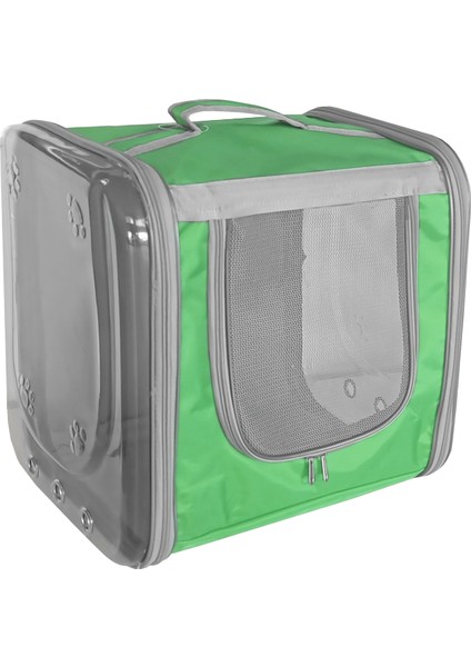 Çift Cam Kedi Köpek Taşıma Çantası 32X40X42 cm Yeşil modelleri