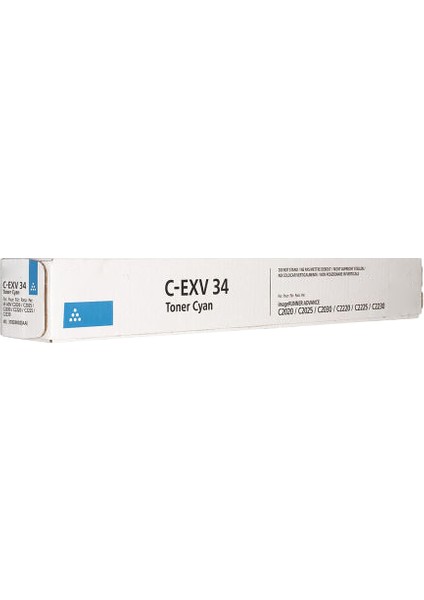 Canon C-EXV34 Muadil Mavi Toner