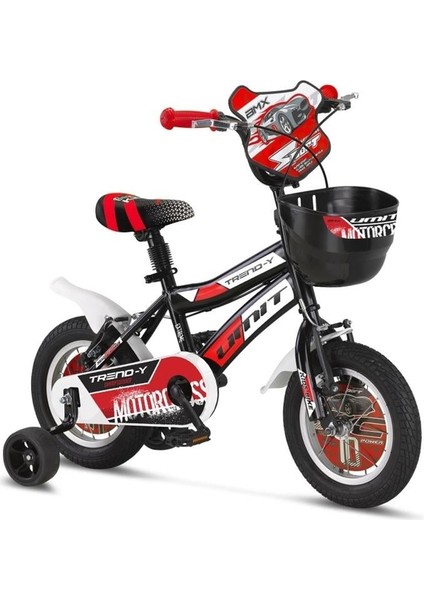1602 Trend-Y-Bmx-Sepet-V-Erkek Çocuk Bisikleti 16 Jant Siyah Kırmızı