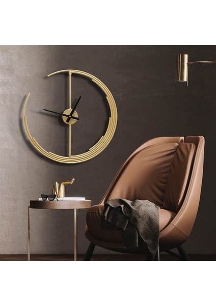 Hilal Tasarım Metal Dekor Duvar Saati