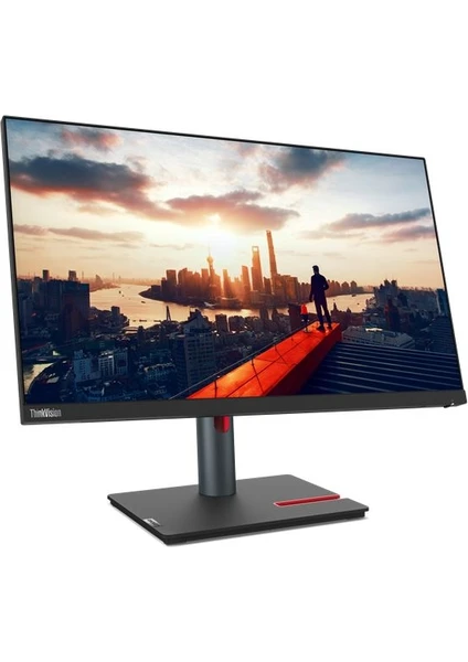 Thinkvision P24H-30, 23.8" Qhd (2560X1440) IPS Monitör, 63B3GAT6TK Pivot, Yükseklik Ayarlı Ayak, USB Type-C, RJ45 Ethernet Hub