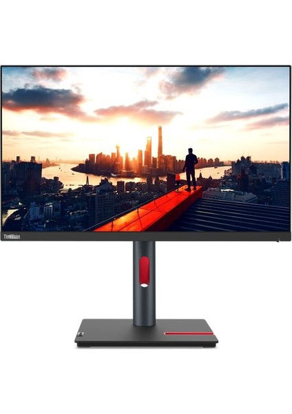 Thinkvision P24H-30, 23.8" Qhd (2560X1440) IPS Monitör, 63B3GAT6TK Pivot, Yükseklik Ayarlı Ayak, USB Type-C, RJ45 Ethernet Hub