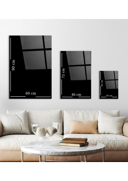 Kadın Portre Modern Sanat Dekoratif Cam Tablo 1 fırsatları