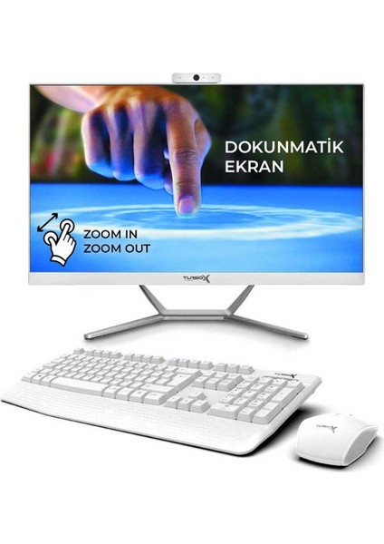 TAX1028 Intel Core I7 6700 16GB Ddr4 256GB Nvme 23.8 Dokunmatik Bluetooth Webcam Freedos All In One Pc