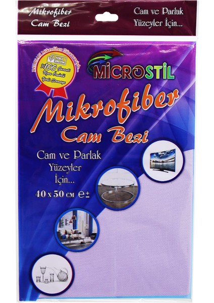 40X50CM MİKROFİBER TEMİZLİK CAM BEZİ (3791)