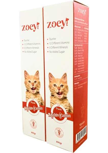 Multivitamin Cat Paste X2 Adet