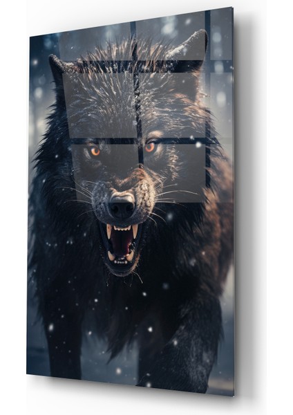 Siyah Kurt Cam Tablo 2 modelleri