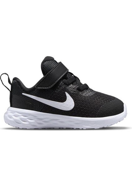 Revolution 6 Walk Shoes Lastik Ipli Kolay Giyimli Yürüyüş Ayakkabısı Siyah Beyaz