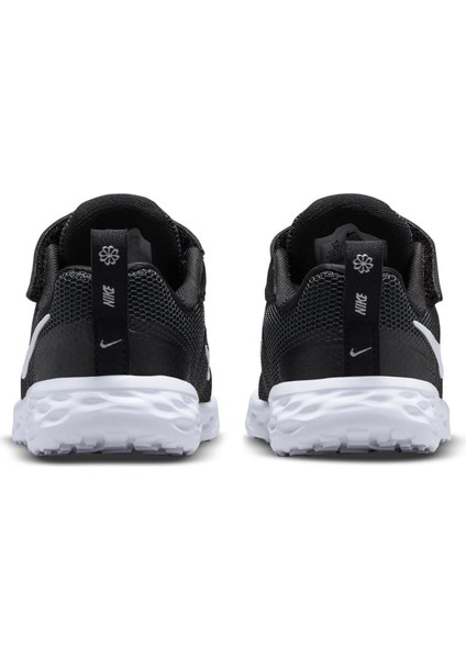 Revolution 6 Walk Shoes Lastik Ipli Kolay Giyimli Yürüyüş Ayakkabısı Siyah Beyaz fırsatları