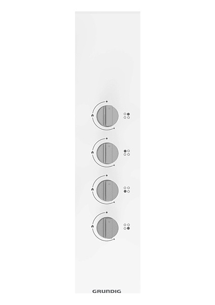 Gıgl 622410 W Woklu Ankastre Cam Ocak Beyaz indirimleri