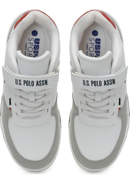 U.S. Polo Assn. Clıne Jr 4fx Beyaz Erkek Çocuk Sneaker