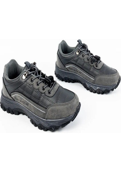 Çocuk Erkek Gri Su Geçirmez Lastikli Ortopedik Outdoor Ayakkabı indirimleri