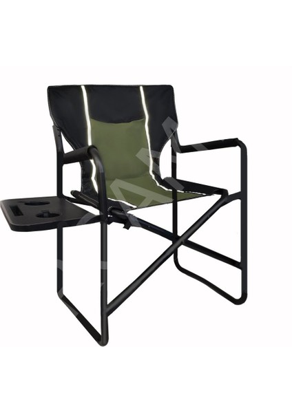 Kamp Sandalyesi Katlanabilir Yan Masalı OUT-2250 Haki