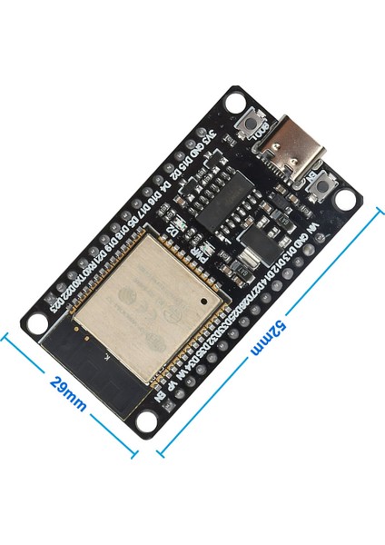Roba ESP32 Modül Type C CH340 Wifi ve Bluetooth Modül Geliştirme Kartı