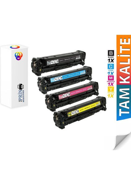 Hp 305A - Hp Colorlaserjet Pro 300 M375NW 1 Set Uyumlu Muadil Toner