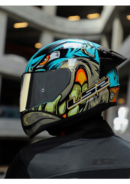 Rapıd 2 Race Neo Mavi-Mor Kask (C2)