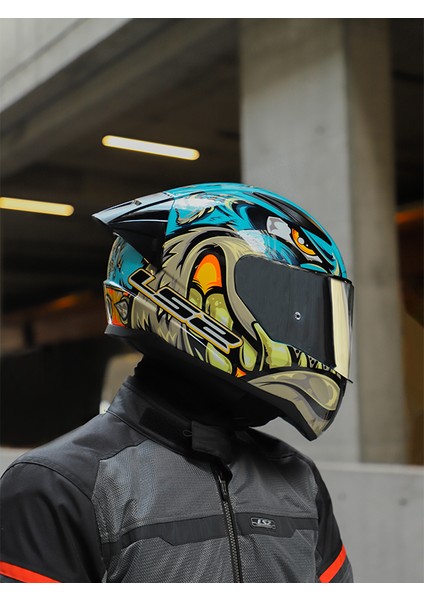 Rapıd 2 Race Neo Mavi-Mor Kask (C2)