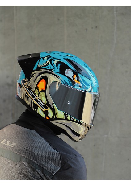 Rapıd 2 Race Neo Mavi-Mor Kask (C2)