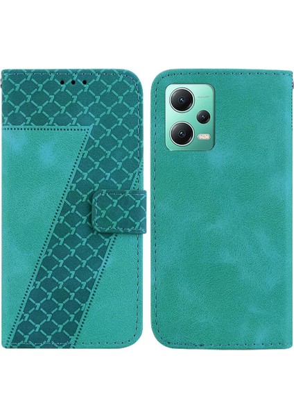 Telefon Kılıfı Için Xiaomi Poco X5 Kabartmalı Desen Kart Yuvası Fonksiyonu Flip Pu (Yurt Dışından)