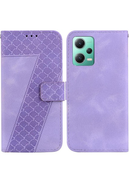 Telefon Kılıfı Için Xiaomi Poco X5 Kabartmalı Desen Kart Yuvası Fonksiyonu Flip Pu (Yurt Dışından)