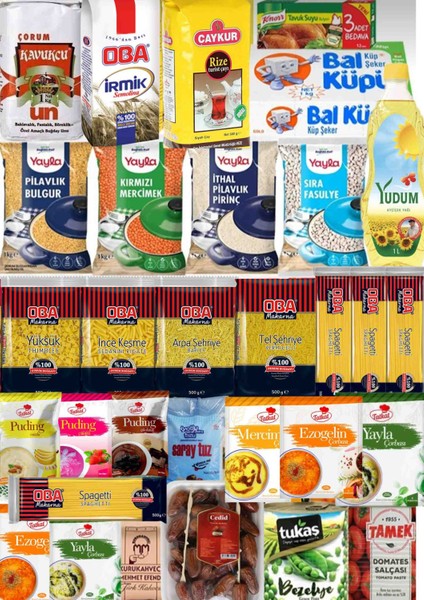 Ramazan Paketi Kumanya Yardım Gıda Erzak Kolisi Lüks Paket 30 Parça Ürün