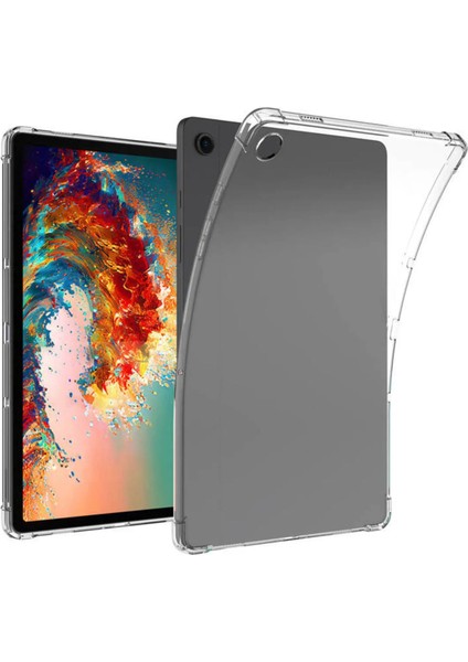 Samsung Galaxy Tab A9 Plus 11 Inch ile Uyumlu Anti Shock Silikon Kılıf Şeffaf - FC014