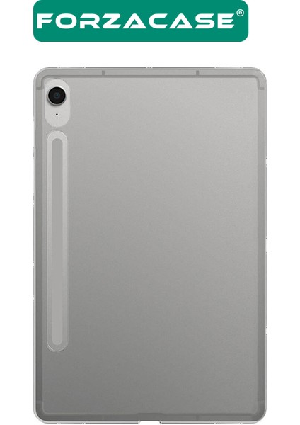 Samsung Galaxy Tab S9 Fe 5710 ile Uyumlu Silikon Kılıf Buzlu Şeffaf - FC013