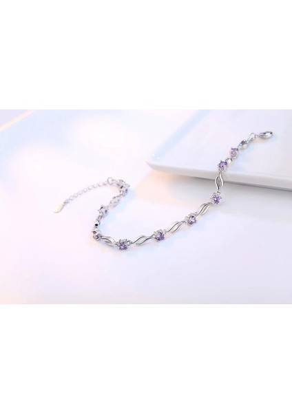 925 Ayar Gümüş Taşlı Ayarlanabilir Kadın Bileklik indirimleri