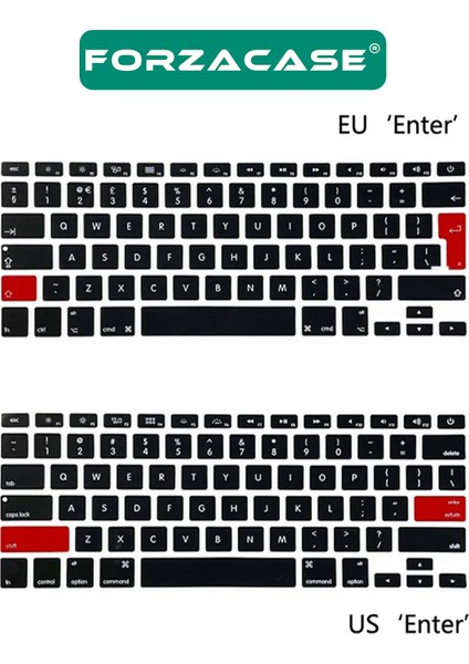 Apple Macbook 16’ Touch Bar A2141 Silikon Klavye Koruması Şeffaf Eu / Türkçe- FC338 indirimleri