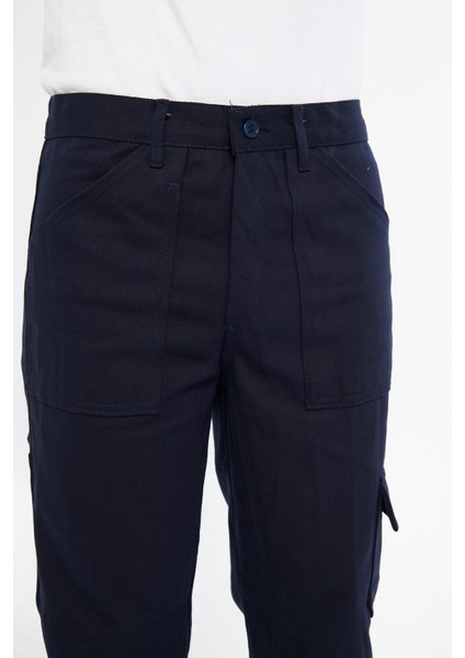 Iş Pantolonu 16/12 Gabardin Pamuk Reflektörlü Kargo Cepli fırsatları