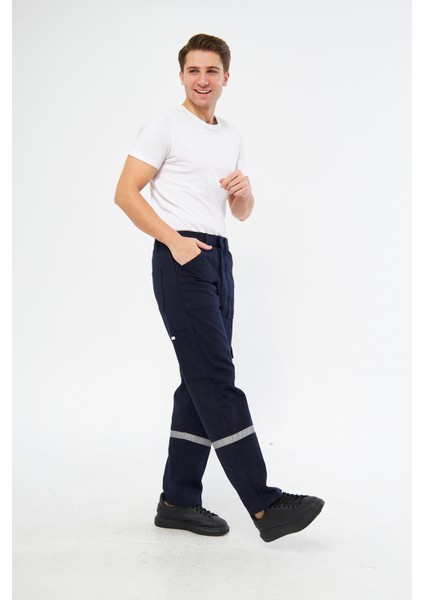 Iş Pantolonu 16/12 Gabardin Pamuk Reflektörlü Kargo Cepli indirimleri