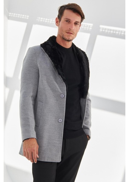 Erkek Dar Kesim Uzun Kaşe Kaban fırsatları