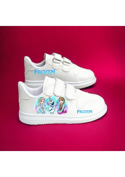 Prenses karlar Baskılı Beyaz Çocuk Spor Ayakkabı Sneaker fiyatları