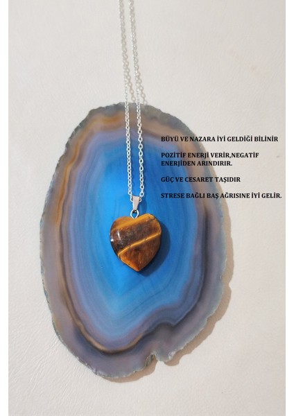 Kaplangözü Kalp Doğaltaş Kolye