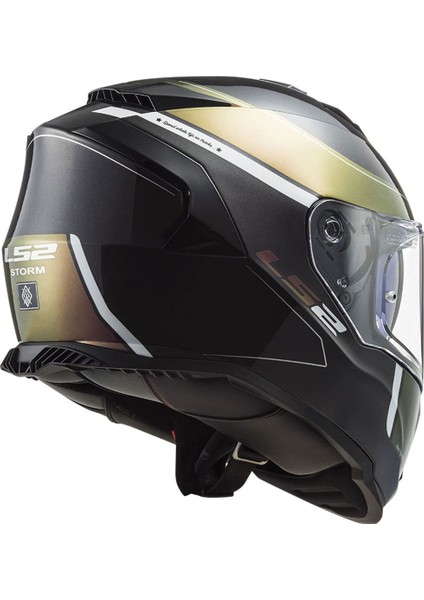Storm 2 Velvet Fullface Güneş Vizörlü Mat Siyah-Gökkuşağı Kask
