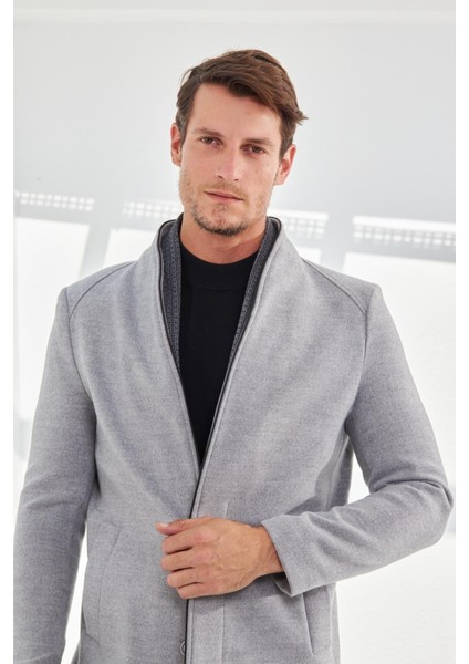 Erkek Dar Kesim Uzun Kaşe Kaban fiyatları