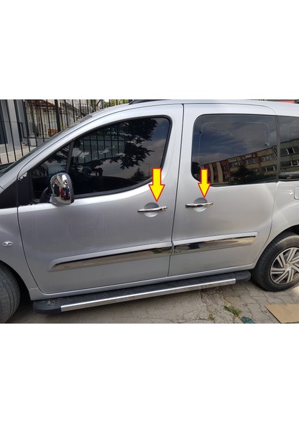 Citroen Berlingo Krom Kapı Kolu 4 Kapı 2008 Üzeri