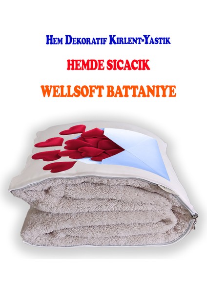 Kalpli Zarf Tv Battaniyeli Opsiyonel Dekoratif Kırlent Yastık fiyatları