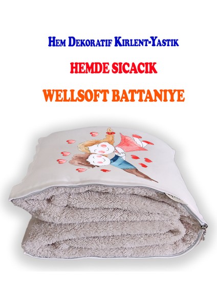 Love 6 Tv Battaniyeli Opsiyonel Dekoratif Hediye Yastık fiyatları