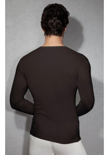 Siyah Erkek Viloft Termal Yuvarlak Yaka Uzun Kol Tişört fiyatları