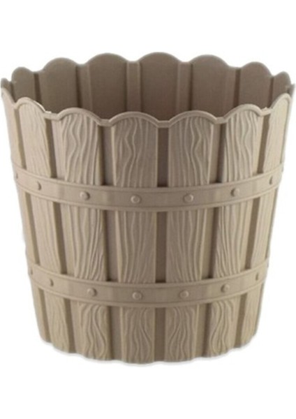 3 Adet 1,2 Lt Vizon Violet Bambu Dekoratif Saksı