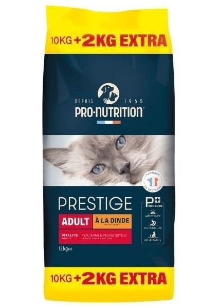 Prestige Adult Hindili Yetişkin Kedi Maması 10+2 kg Hediyeli