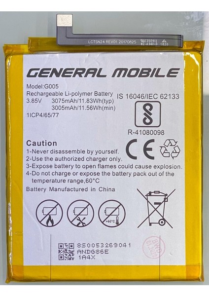 General Mobile Discovery Gm8 Batarya Pil