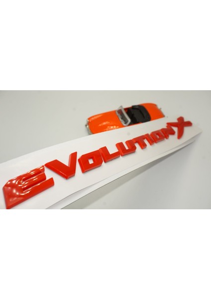 Mitsubishi Lancer Evolution x 3m 3D Bagaj Yazı Logo Amblem