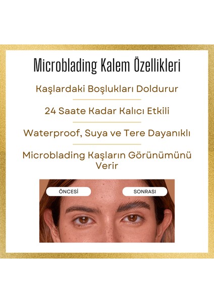 Fine Sketch Microblading Kaş Kalemi (Chesnut-Kestane)