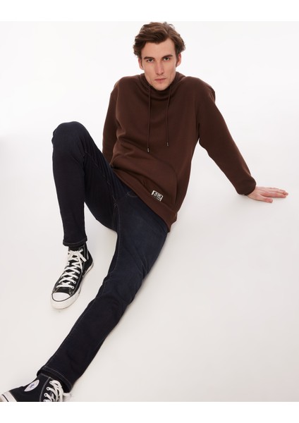 Kapüşon Yaka Kahve Erkek Sweatshırt TC3912 fiyatları